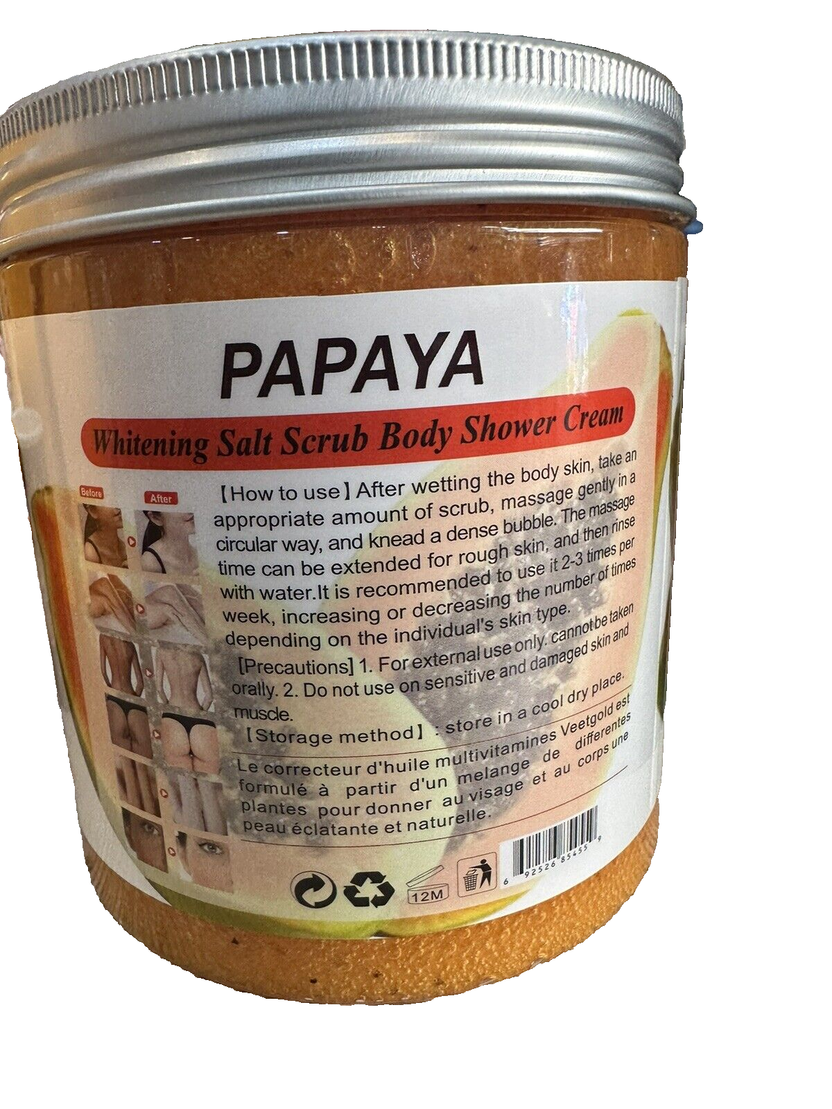 VEETGOLD GOMMAGE EXFOLIANT Papaya VITAMINE ULTRA BLANCHISSANT scrub - Kyabeauty