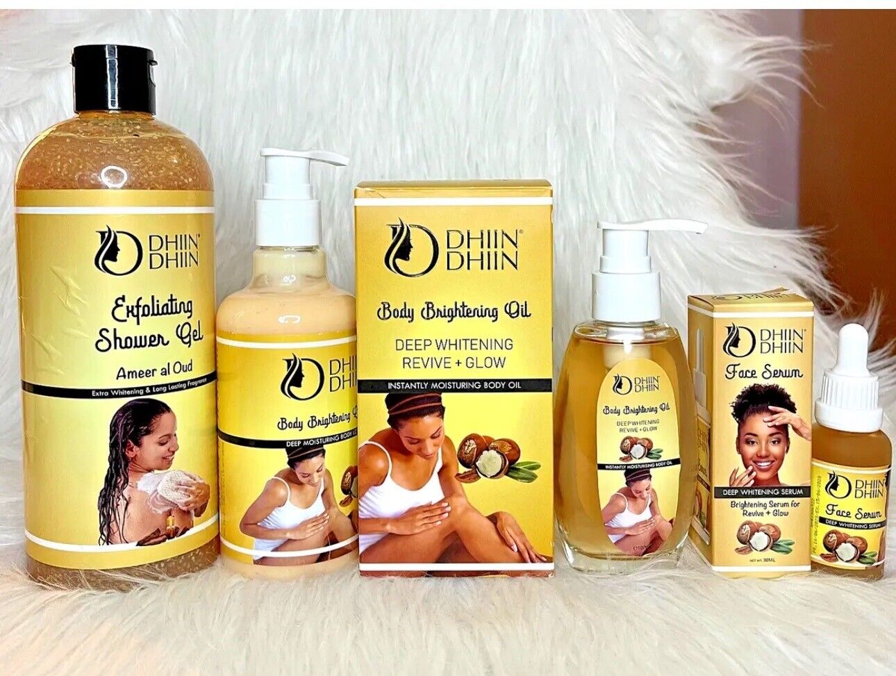 GAMME DHIIN DHIIN ULTRA ÉCLAIRCISSANTE ANTI IMPERFECTION HYDRATANT NOURRISANT