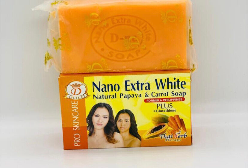 Nano extra white savon éclaircissante Papaye carotte glutathione anti-acné - Kyabeauty