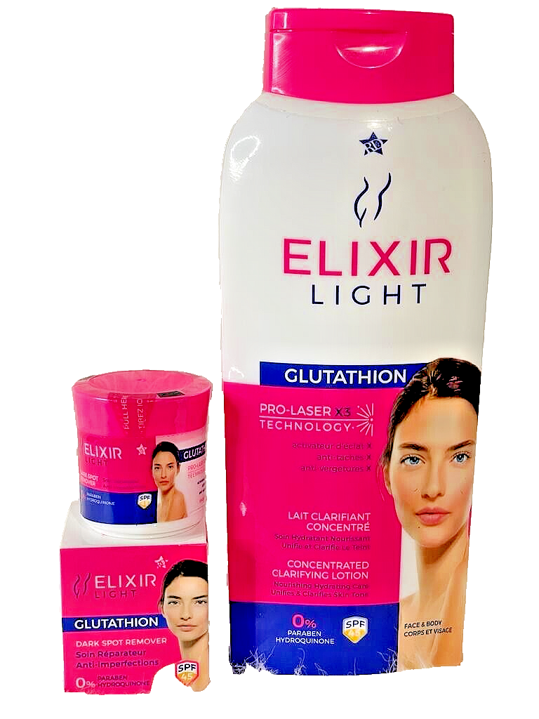 ELIXIR LIGHT DUO LAIT CORPOREL ET CREME ULTRA CLARIFIANTE ANTI IMPERFECTIONS - Kyabeauty