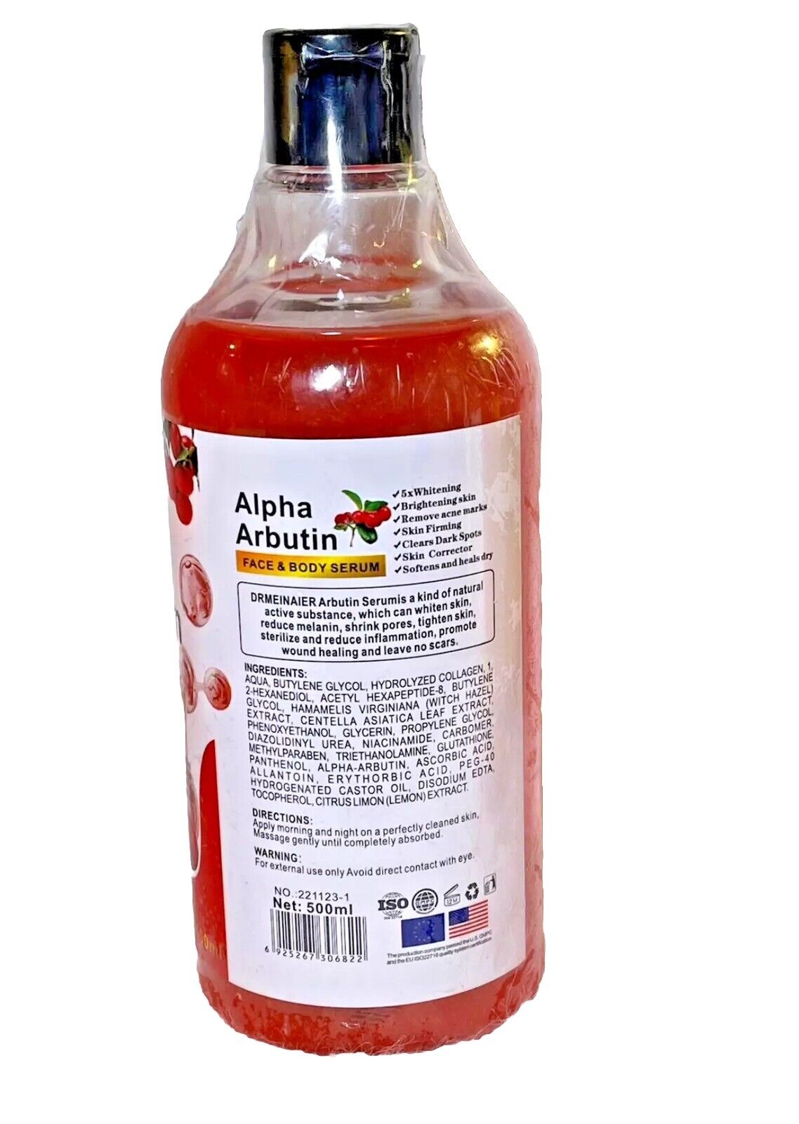 SERUM ALPHA ARBUTIN ULTRA 5X ÉCLAIRCISSANT VISAGE ET CORPS ANTI IMPERFECTION