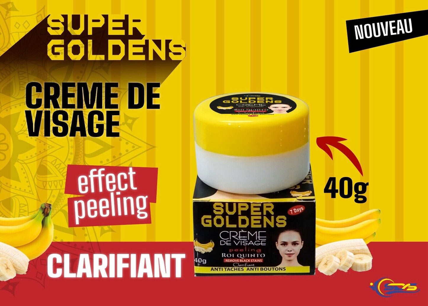 Super Goldens Gamme ultra Éclaircissant nourrissante ant tache