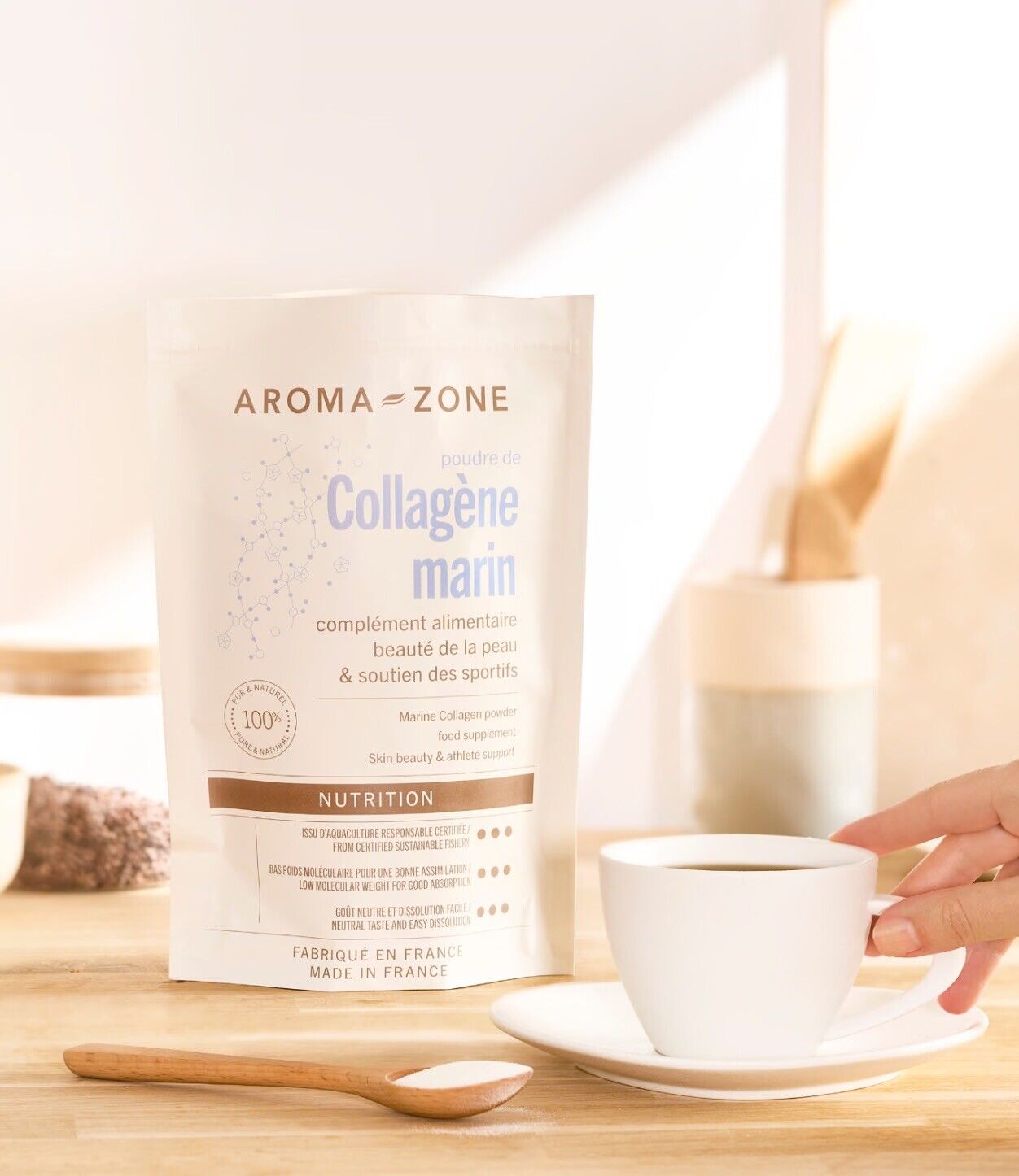 Collagène marin Complément alimentaire 250 G Anti Âge anti Imperfection