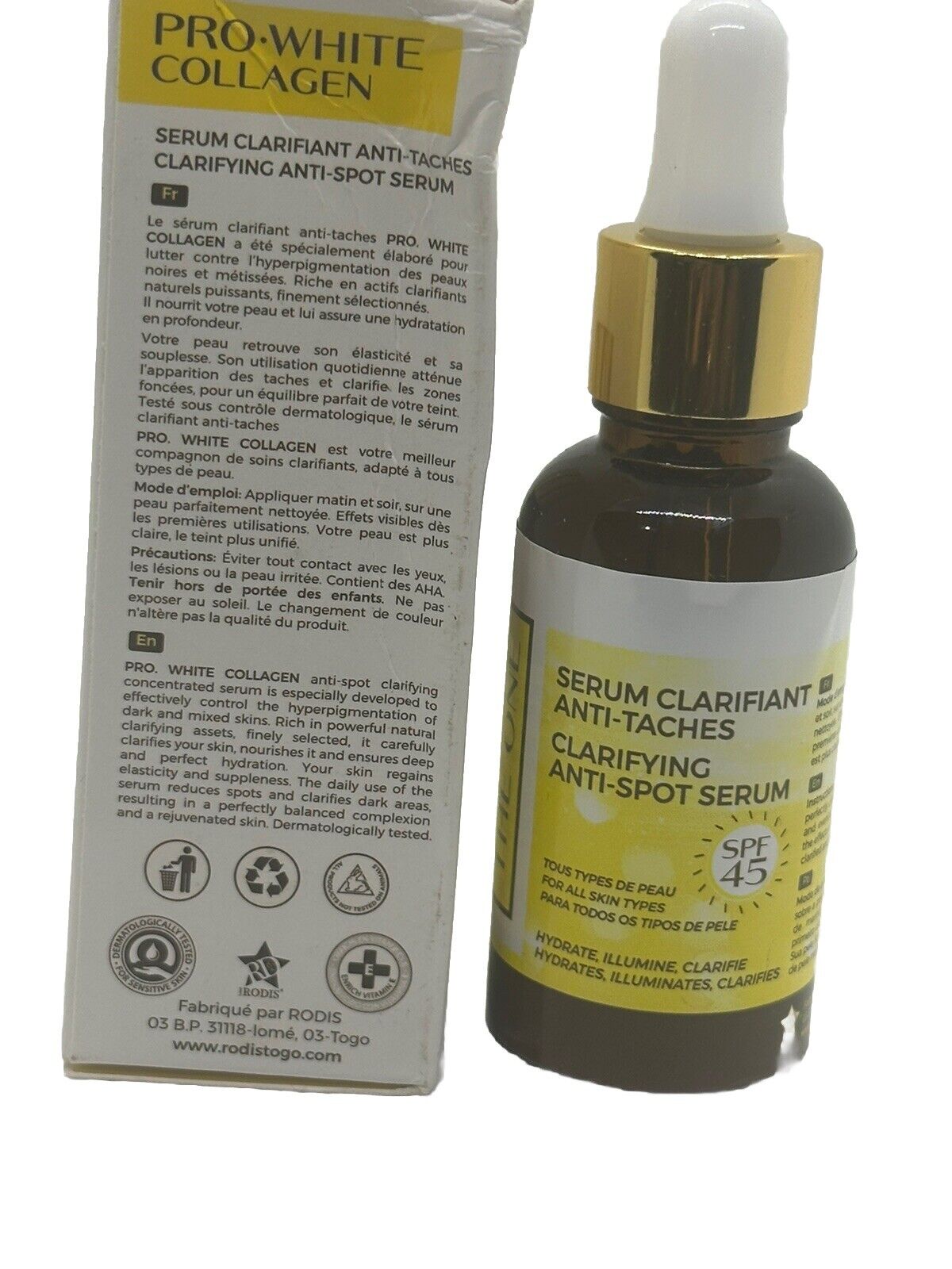Prowhite collagen serum ultra clarifiant anti tache 30ml Pro.white