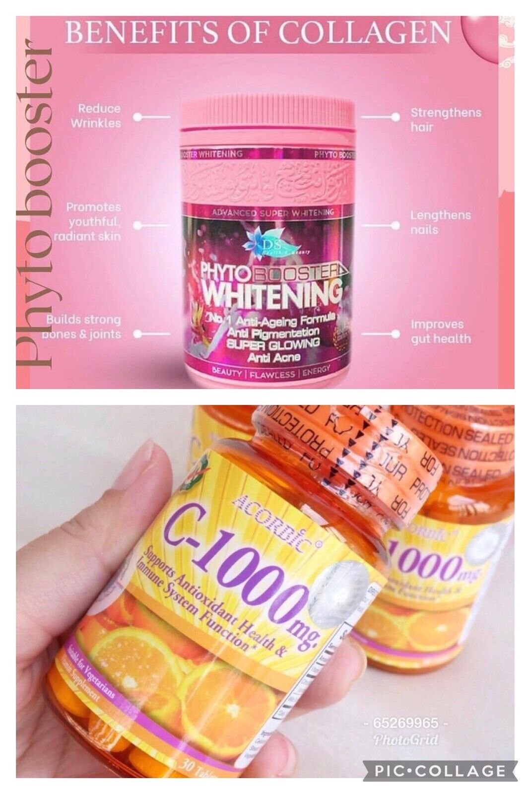 PHYTO BOOSTER WHITENING/ VITAMINE C ASCORBIC 1000mg - Kyabeauty