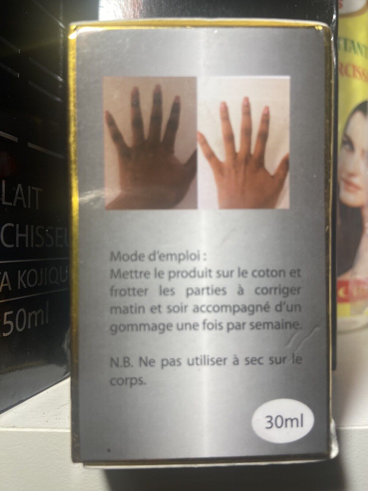 Maney gouttes blancheur accelerateur d'éclat pour les mains et pieds noires. - Kyabeauty