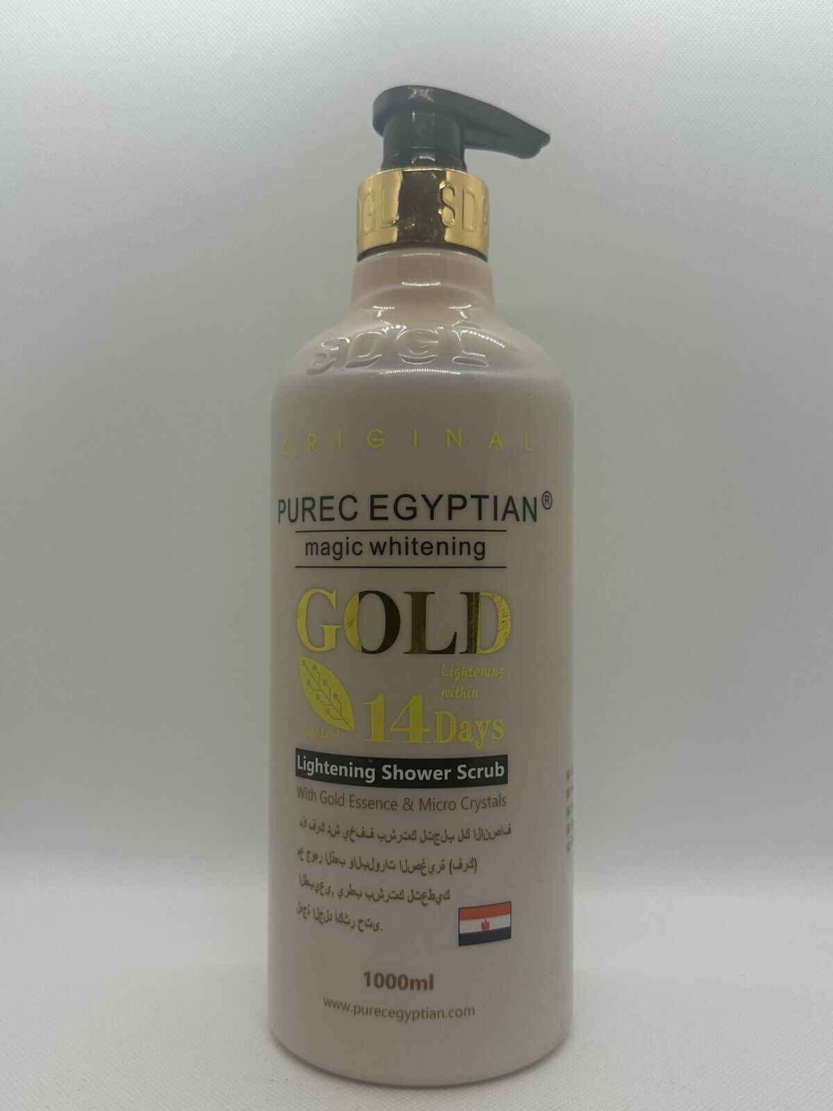 Duo Purec Egyptian Magic Golf , Gel douche éclaircissant 1 litre Et Lait Purec
