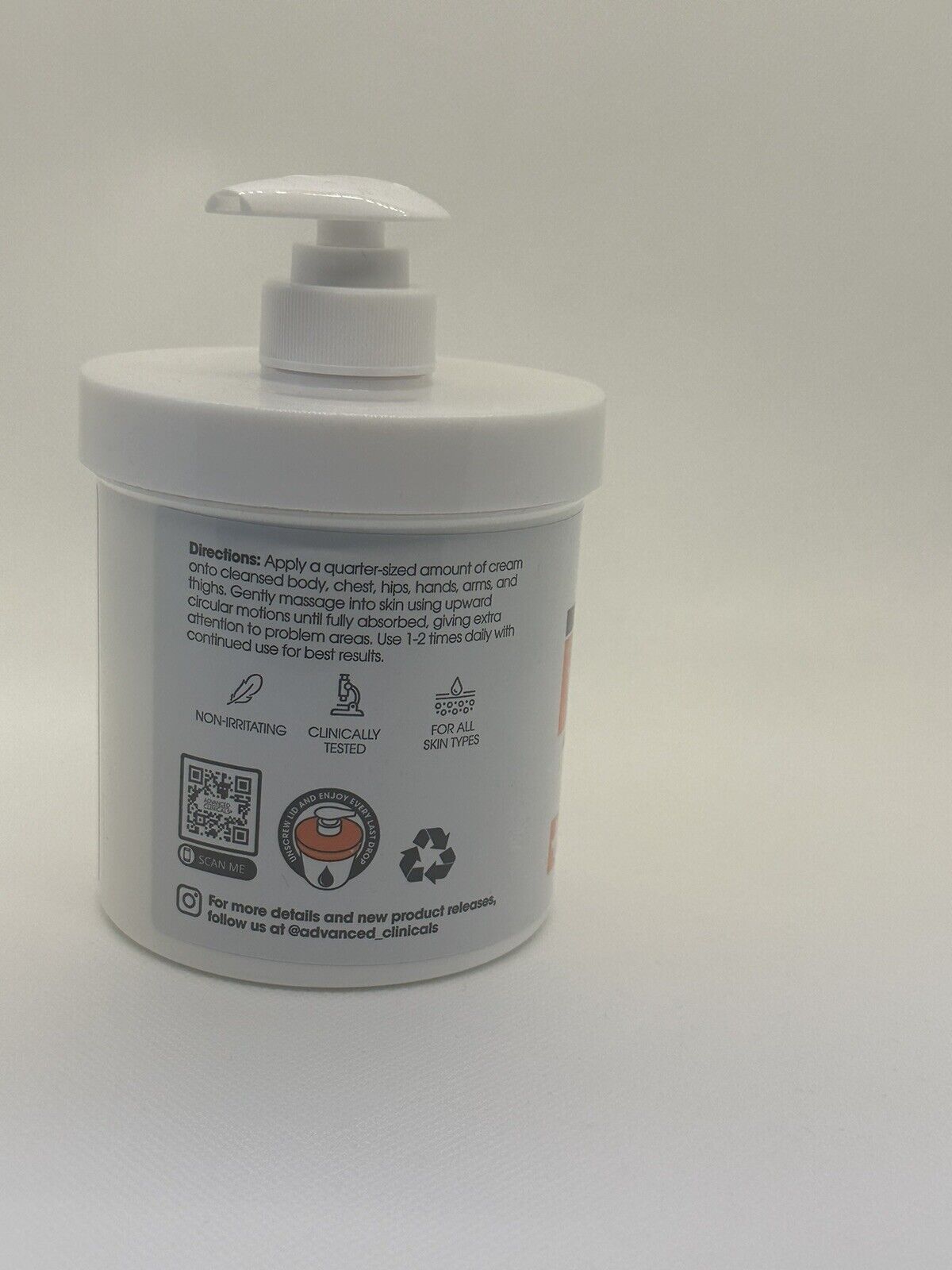 Advanced Clinicals Vitamine C, Crème réparatrice pour la peau Original