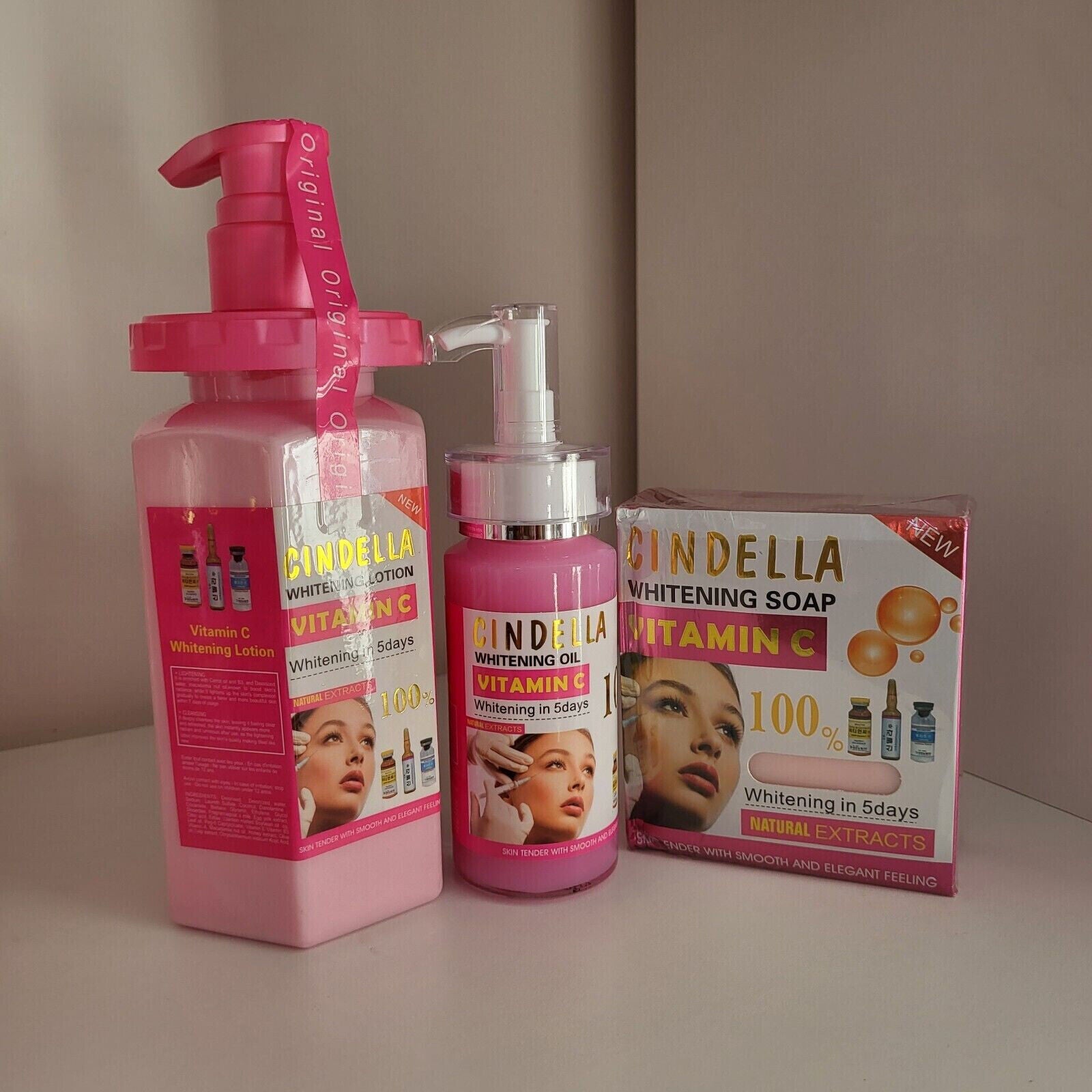Gamme Cindella Eclaircissant BLANCHISSANT A La Vitamine C anti quinto taches - Kyabeauty