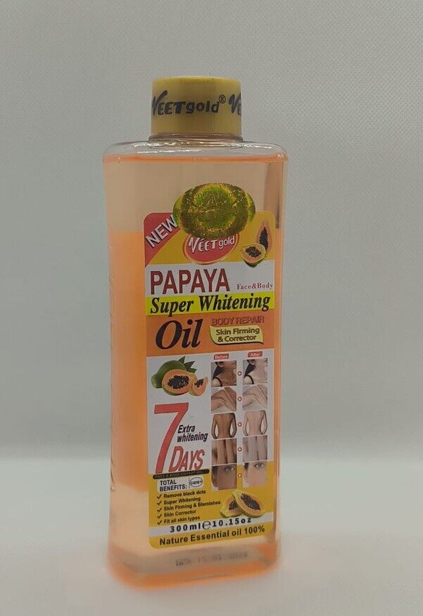 Huile VEET GOLD papaya super blanchissante reparatrice anti imperfections 300ml