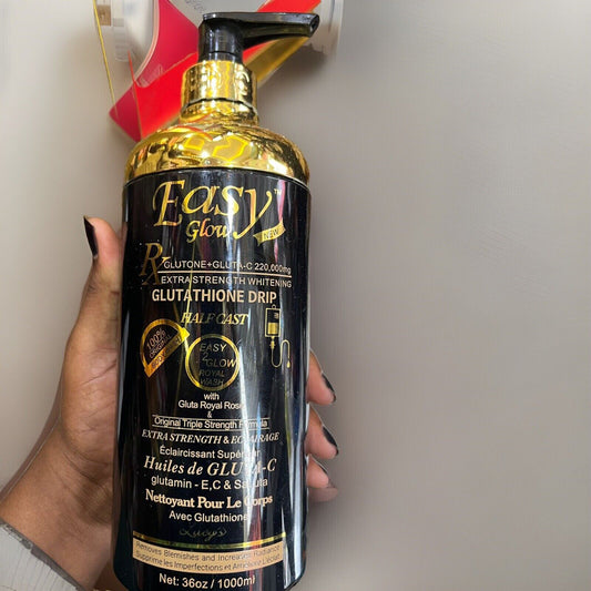 Easy Glow Gel De Douche Blanchissant Gommant Exfoliant 1 Litre