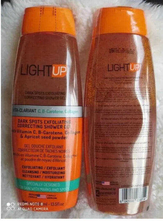 light Up Gel douche eclaircissant gommant - Kyabeauty
