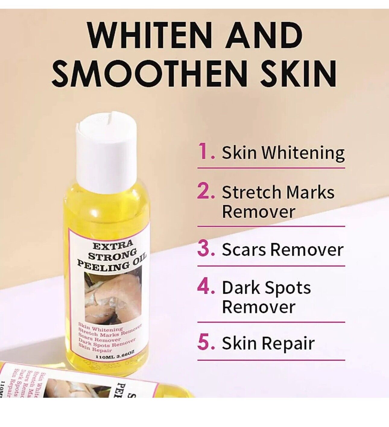 Extra YELLOW PEELING  OIL - huile de peeling jaune original extra fort  110 ml