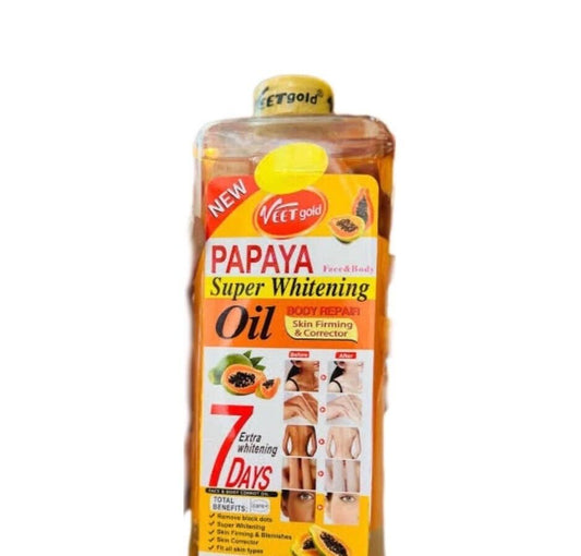 Huile Veet Gold Papaya éclaircissant  réparatrice anti imperfection 100ml