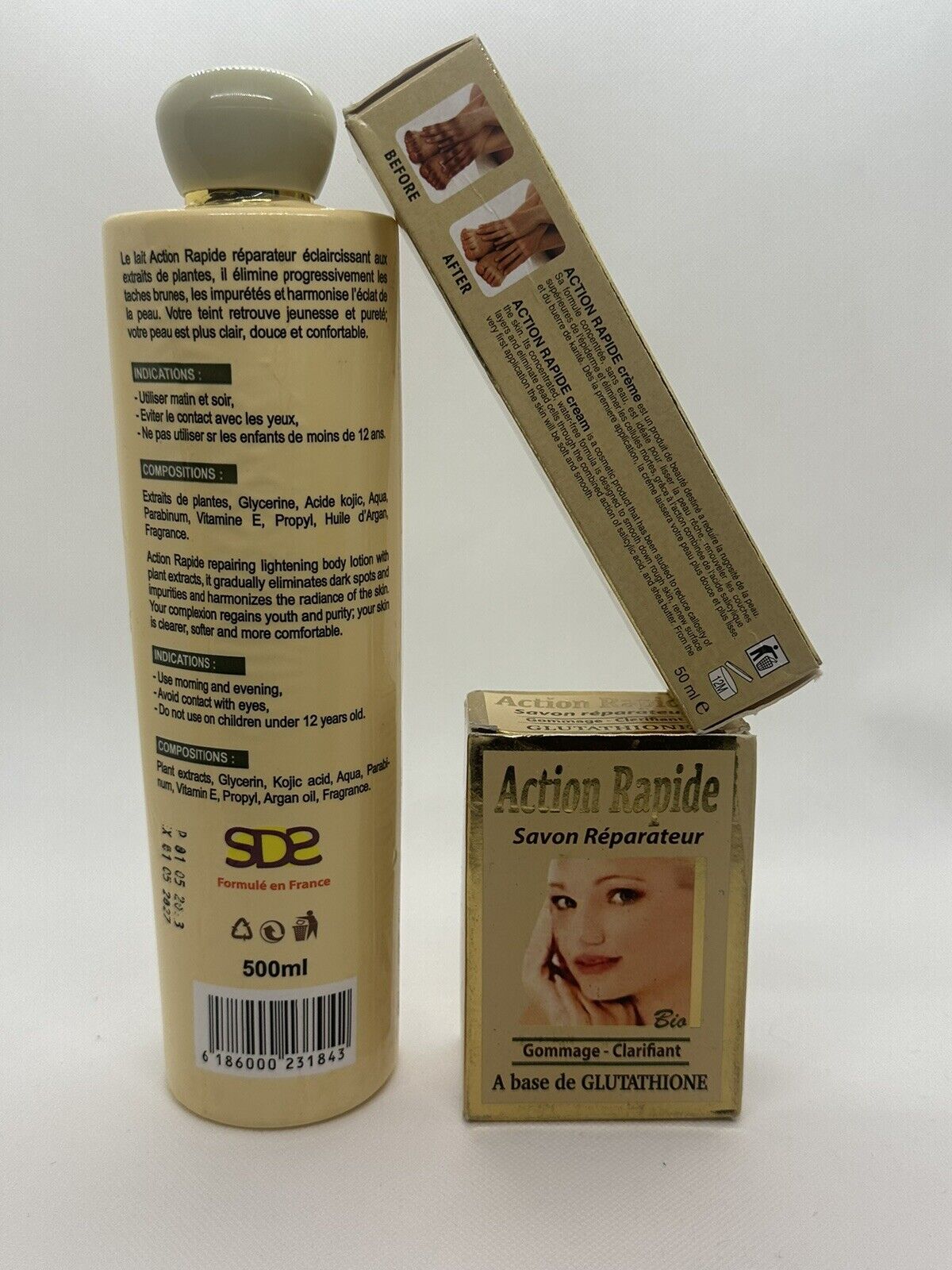 Action Rapide BIO, lait, savon  & Tube, Taches Tenaces Super Éclaircissant