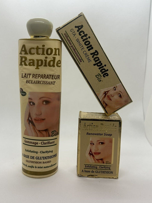 Action Rapide BIO, lait, savon  & Tube, Taches Tenaces Super Éclaircissant