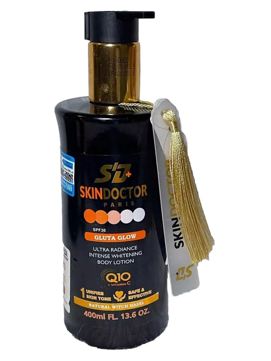 Skindoctor gluta glow lotion corporelle ultra éclaircissant anti imperfection