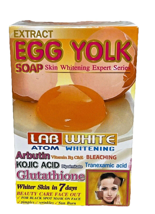 LAB WHITE EGG YOLK SAVON ULTRA ÉCLAIRCISSANT KOJIC GLUTA ARBUTIN ZERO TACHE