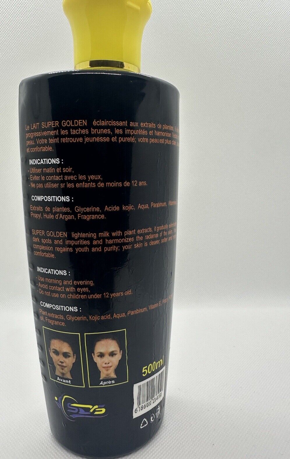 Lait Super Goldens Gluta Plus Duo ultra Éclaircissant