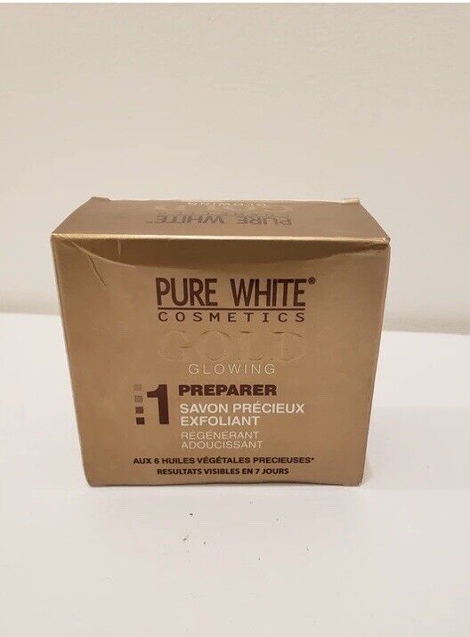 Savon PURE WHITE GOLD Éclaircissant Gommant Anti Acné Anti Tâche - Kyabeauty