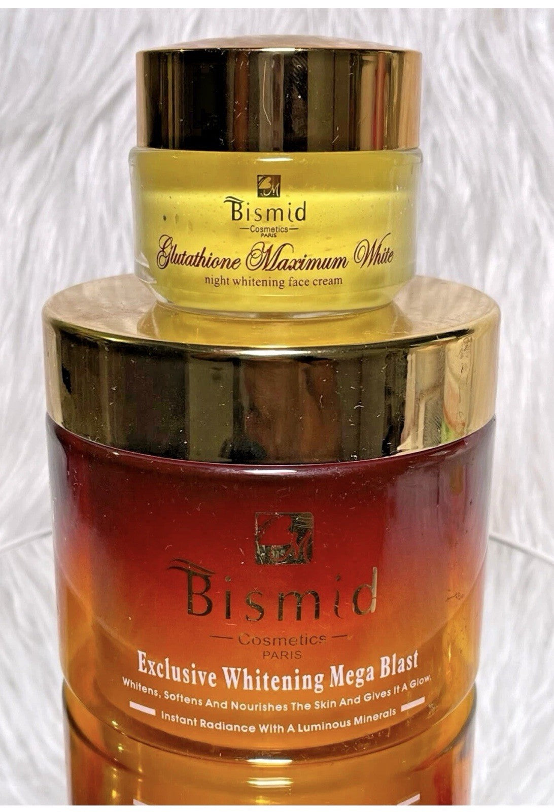Bismid Duo Crèmes Mega Blast & La Crème Visage Glutathione Ultra Blanchissante