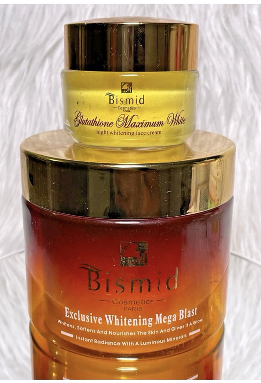 Bismid Duo Crèmes Mega Blast & La Crème Visage Glutathione Ultra Blanchissante