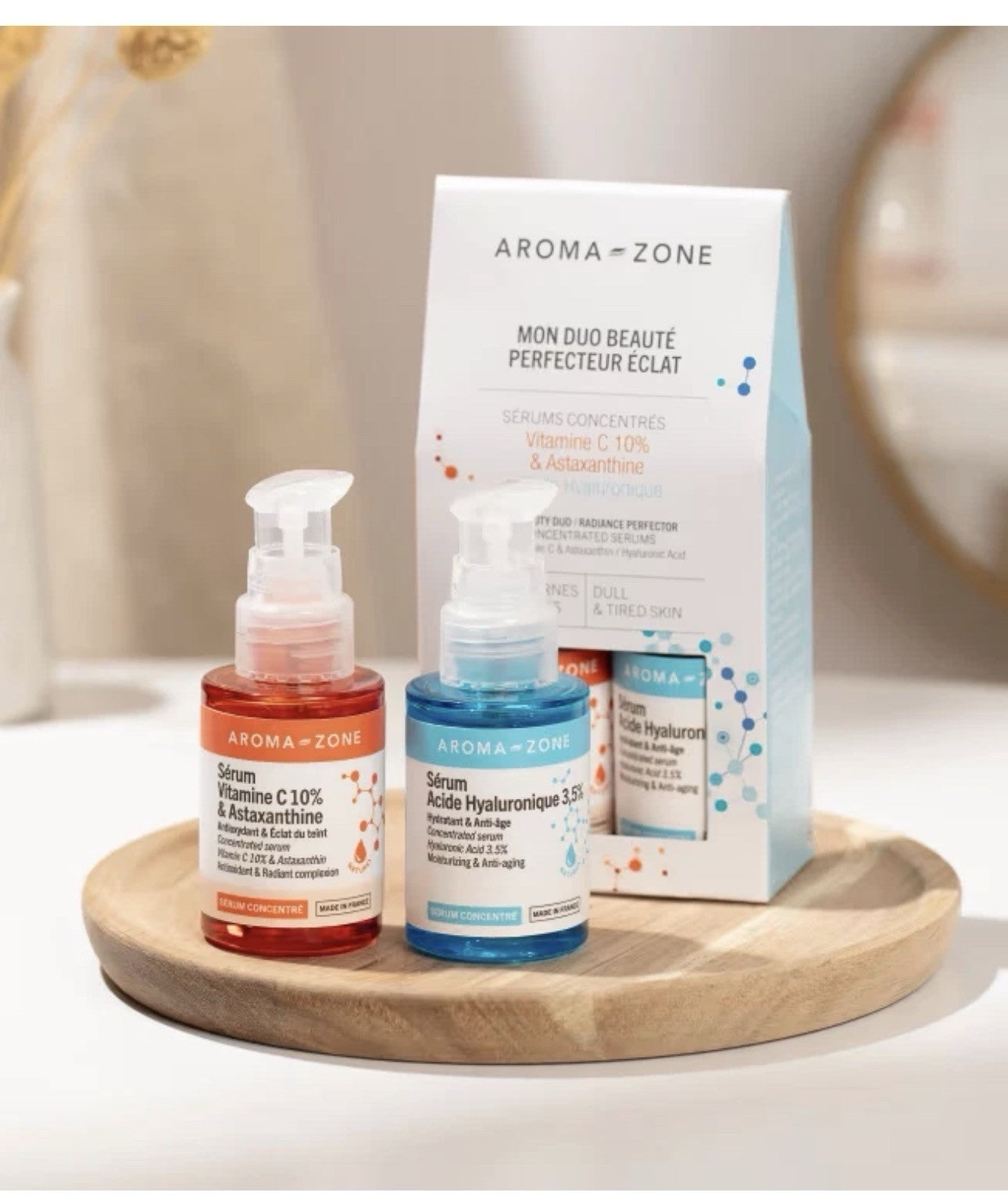 Coffret Duo Sérums  Éclat de la peau Sérum vitamine C et Concenté Hyaluronic