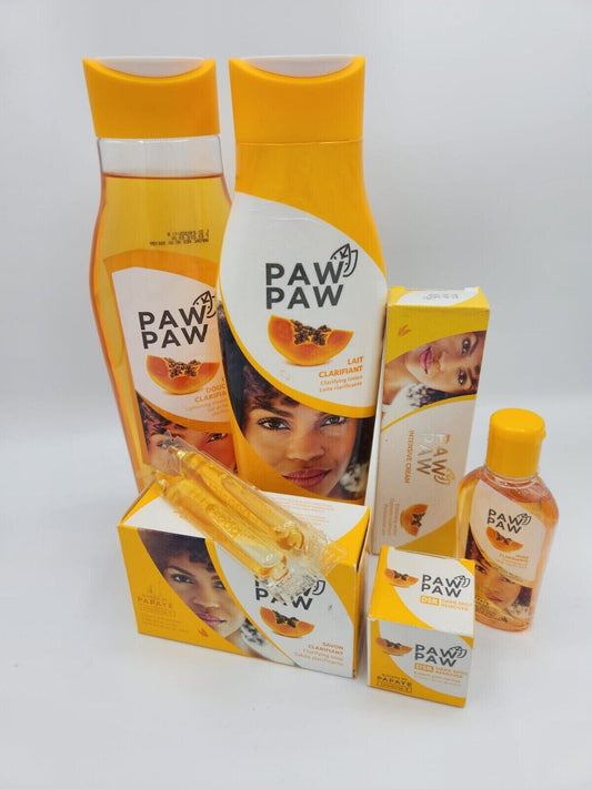 Pawpaw Gamme éclaircissant Lait,Savon,Huile,Creme visage,tube,Gel Douche,Booster - Kyabeauty
