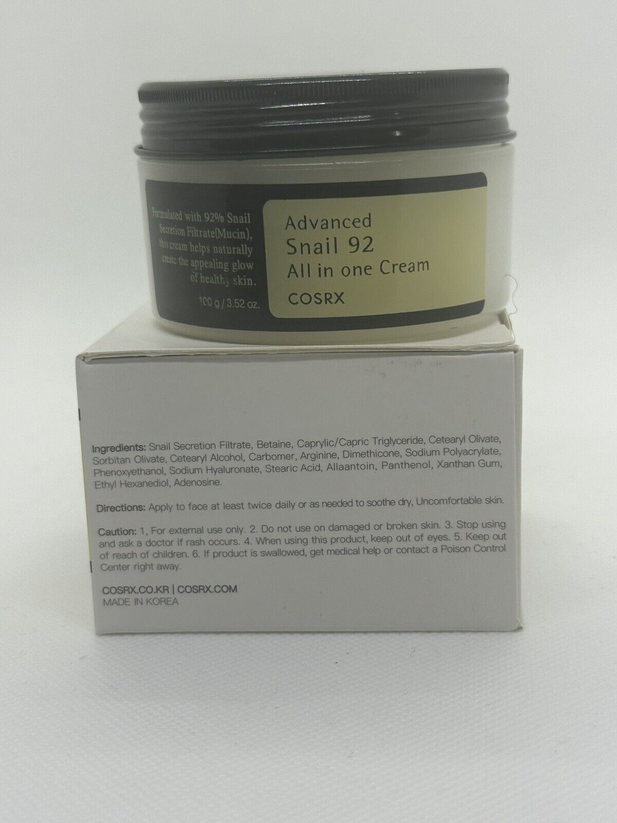 COSRX Advanced Snail 92 Anti Aging Face Cream 100G, Moisturizing