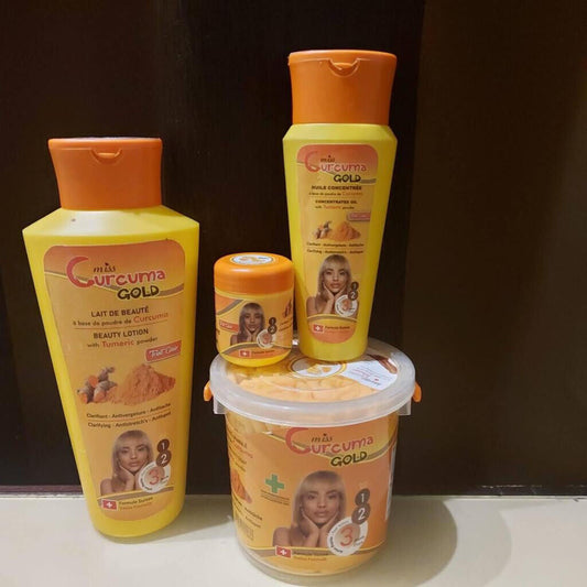 CURCUMA GOLD gamme eclaircissant fort aux curcuma, pour un teint clair - Kyabeauty