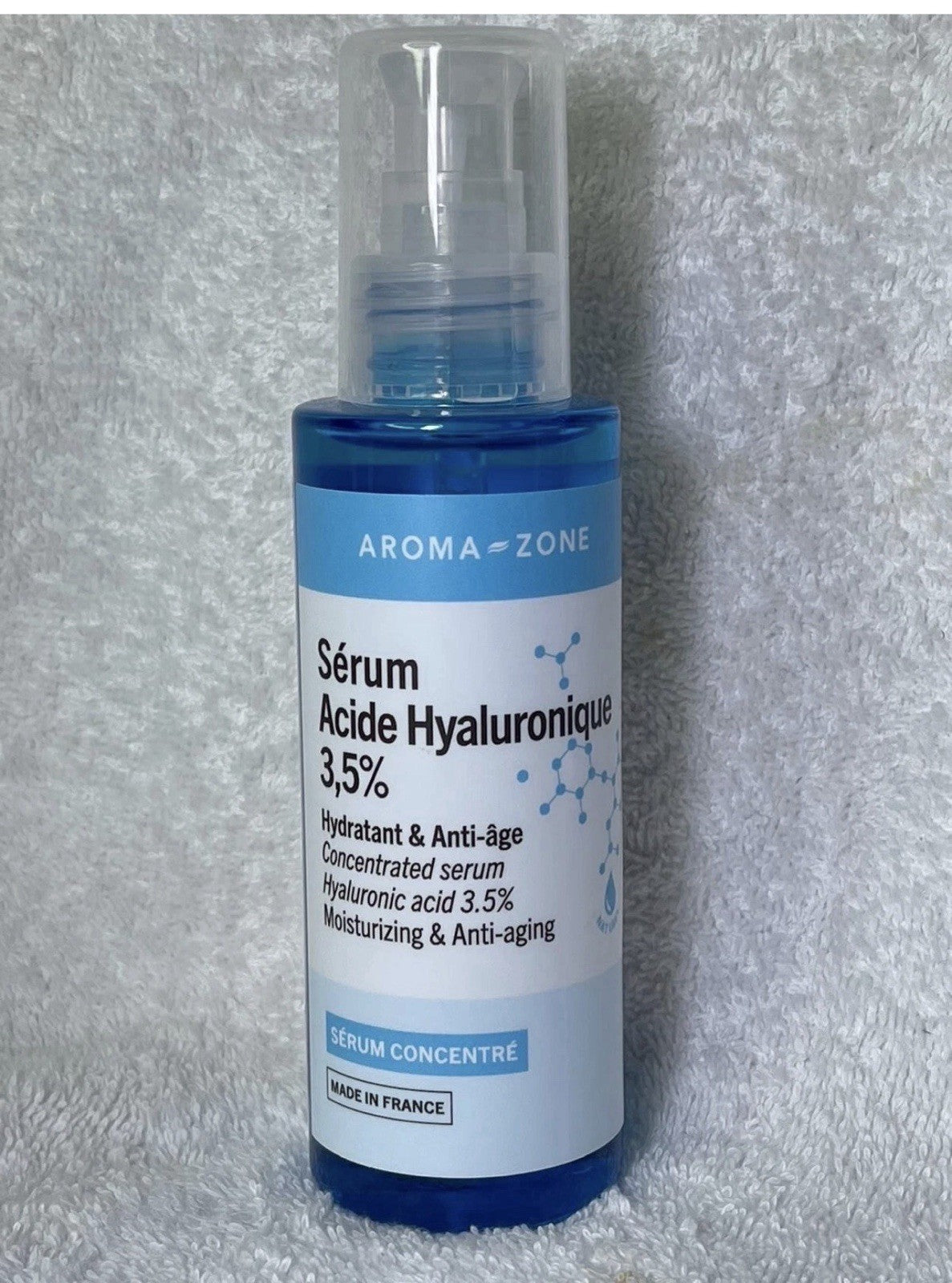 Sérum Concentré d'Acide Hyaluronique 3,5% ANTI AGE  100ML FLACON VERRE