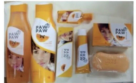 Pawpaw gamme eclaircisant lait, savon, huile, creme visage, tube, Gel De Douche - Kyabeauty