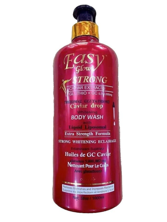 Easy Glow Gel De Douche Blanchissant Gommant Exfoliant 1 Litre