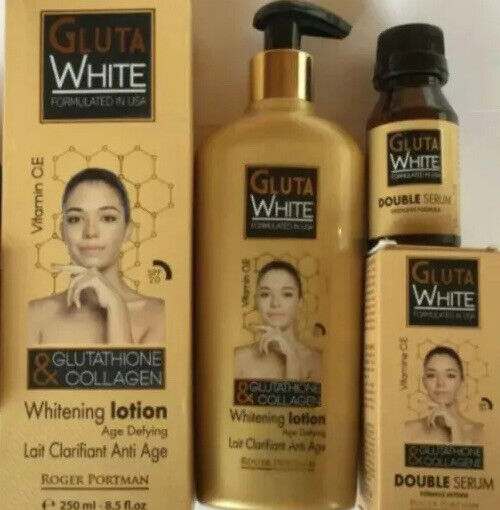 Gluta white gamme clarifiant 2 pièce lait , sérum - Kyabeauty