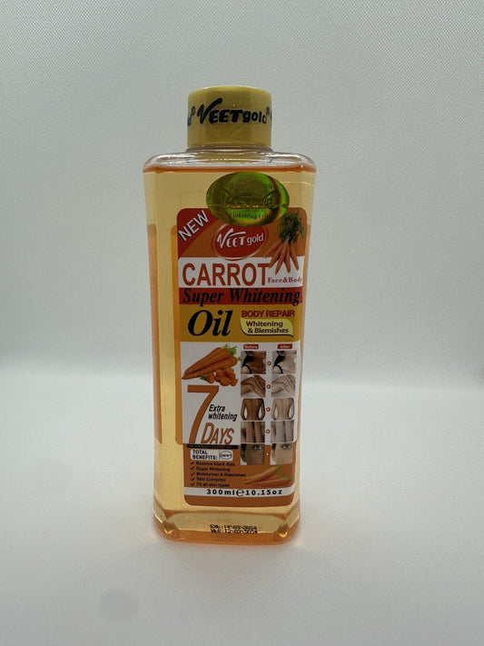 HUILE VEET GOLD carotte super blanchissante reparatrice anti imperfections 300ml