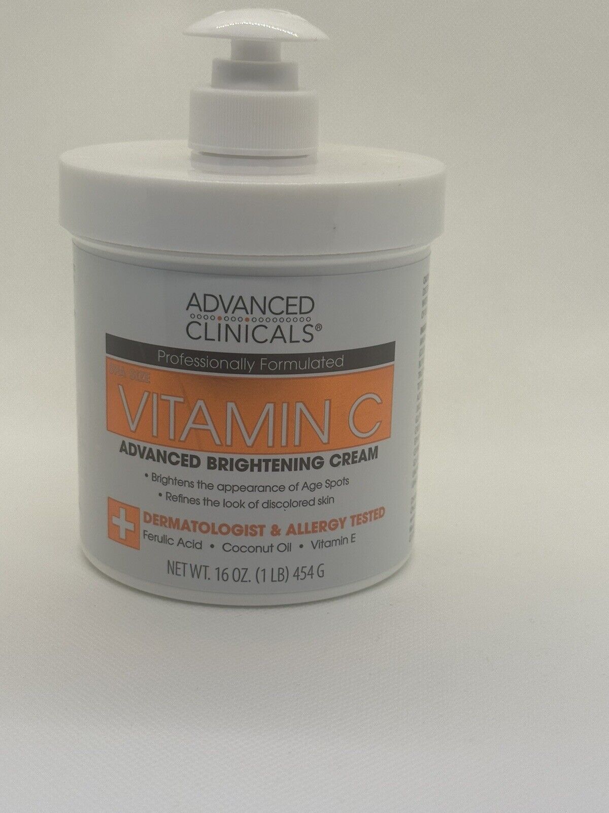Advanced Clinicals Vitamine C, Crème réparatrice pour la peau Original