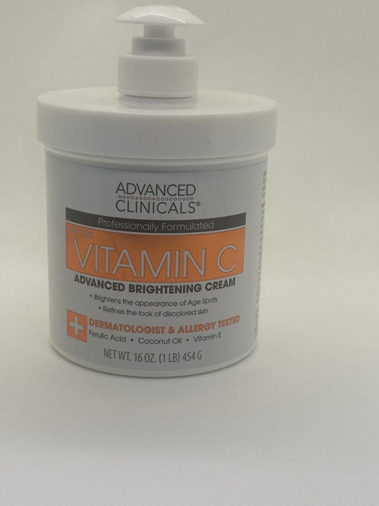 Advanced Clinicals Vitamine C, Crème réparatrice pour la peau Original