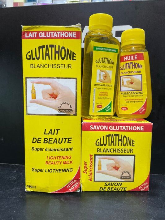 Glutathione gamme complète propre,lait, sérum, huile,lotion et savon - Kyabeauty