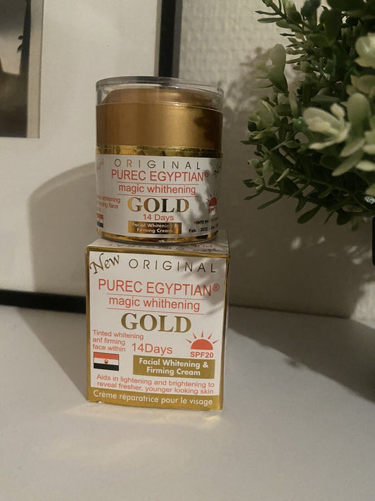 Purec egyptian gold creme de visage éclaircissant, correcteur de tâches noires - Kyabeauty