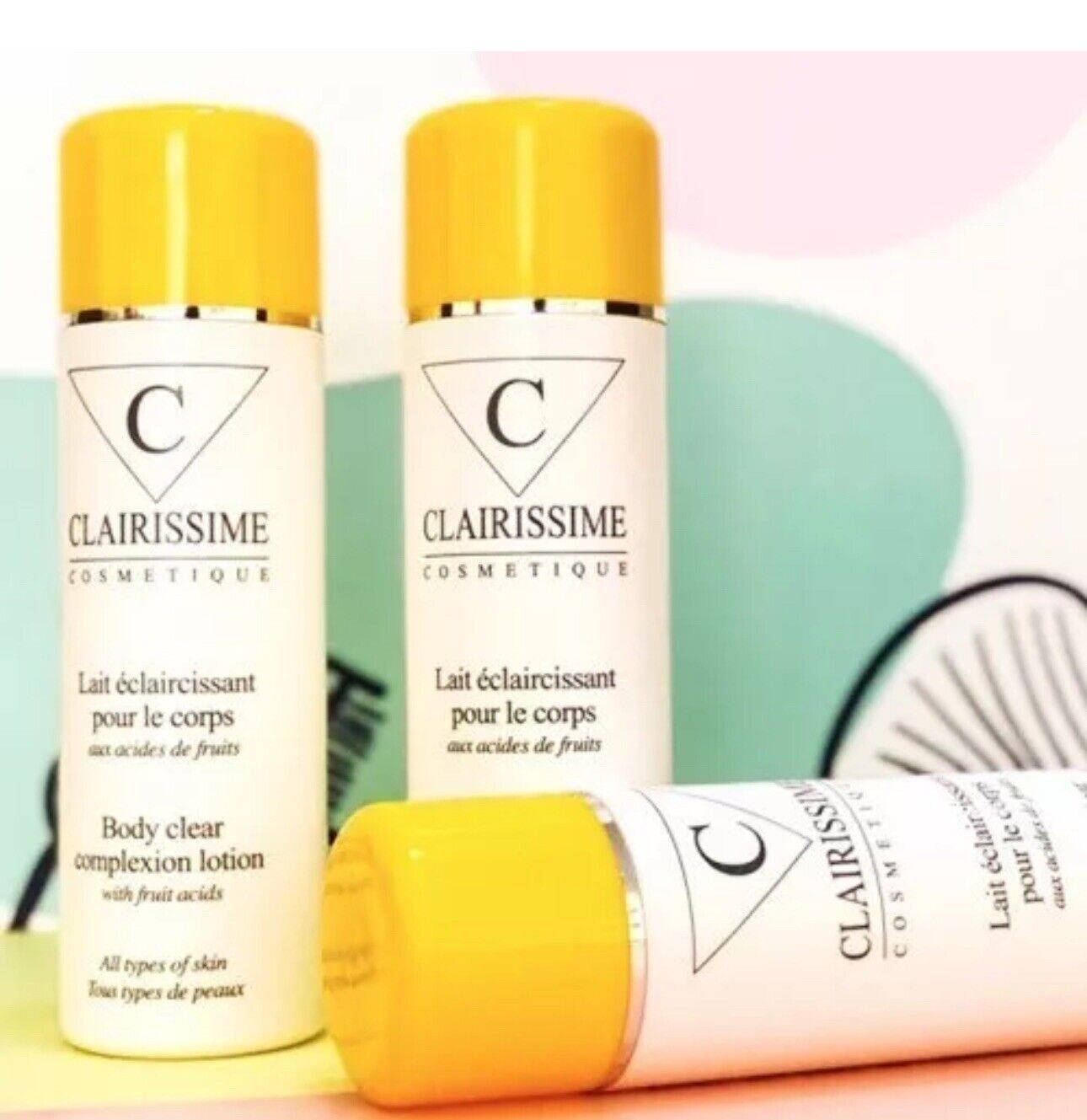 Clairissime lait corporel ultra éclaircissant au acides de fruit 500ml