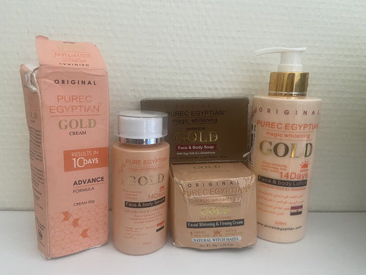 Purec egyptian gold gamme complet éclaircissant, correcteur de tâches, Original - Kyabeauty