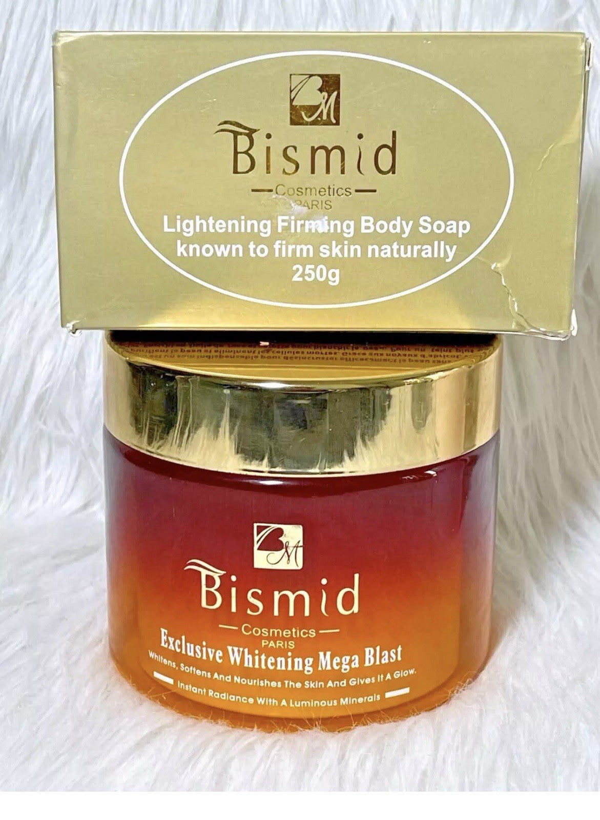 DUO BISMID CREME MEGA BLAST ULTRA BLANCHISSANTE ET SAVON EXFOLIANT