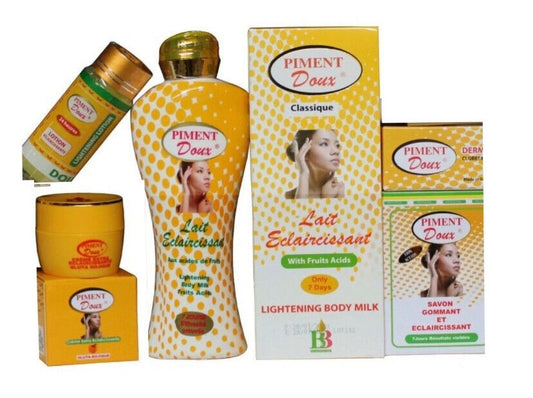 Gamme Piment Douxs eclaircissant pour un teint lumineux, resultats en 7jours. - Kyabeauty
