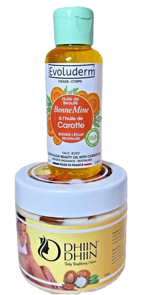 BEST DUO CREME DHIIN DHIIN & HUILE DE CAROTTE BONNE MINE BOOSTER ANTI TACHE