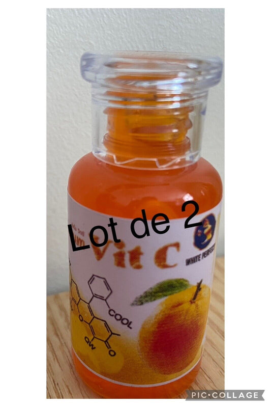 Sérum Vit C vitamine C super eclaircissant, anti-âge,teint lumineux Lot De 2 - Kyabeauty