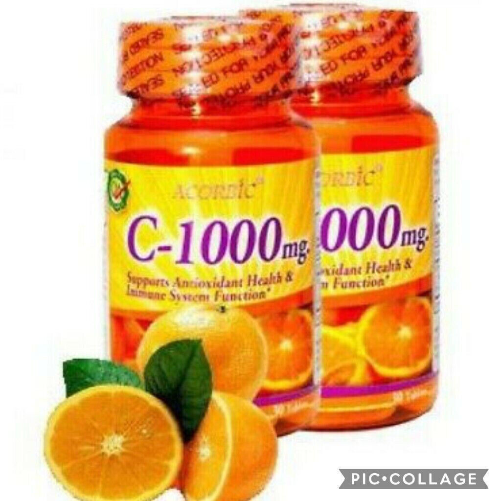 X2 Acorbic C-1000 mg puissant Antioxydant vitamine C ( 2 boites) - Kyabeauty