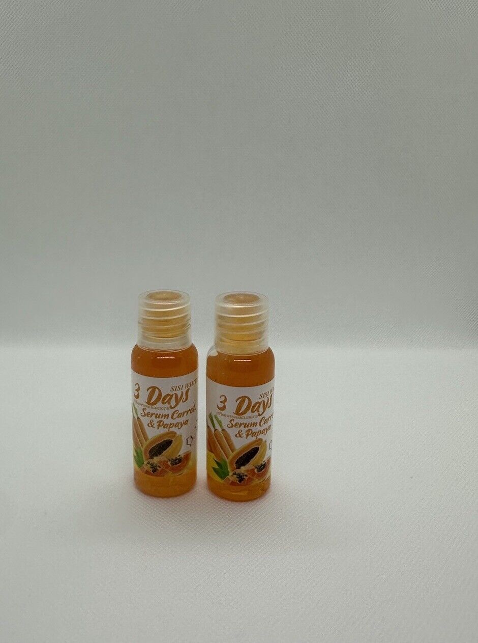 3 Days Mini Concentré  A Base De Carrote Et Papaya Ultra Blanchissant 2 BOÎTES
