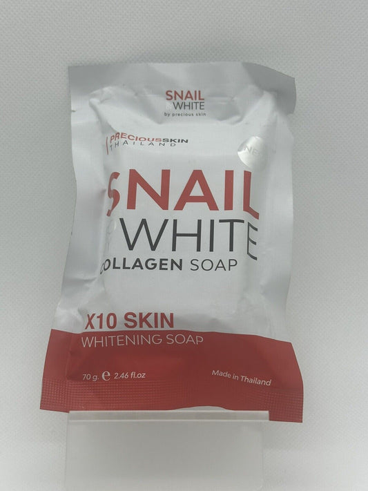 Savon Snail White Thaïlandais au Collagène Glutathion Niacinamide Ultra Ecla