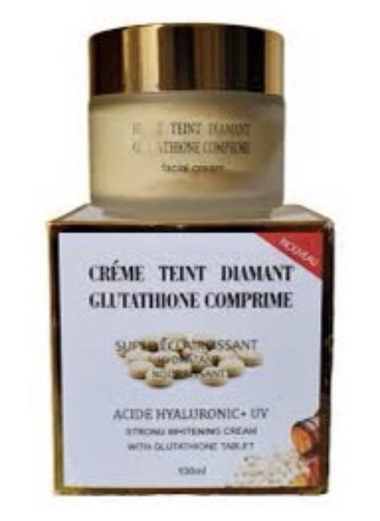 Crème Visage TEINT DIAMANT GLUTATHIONE COMPRIME SUPER ÉCLAIRCISSANT - Kyabeauty