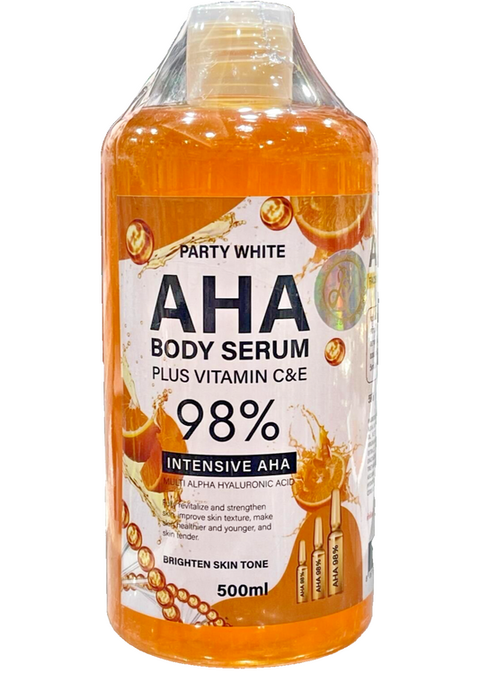 AHA serum conentré intensif 98% ultra éclaircissant vitamine c-e hyaluronic